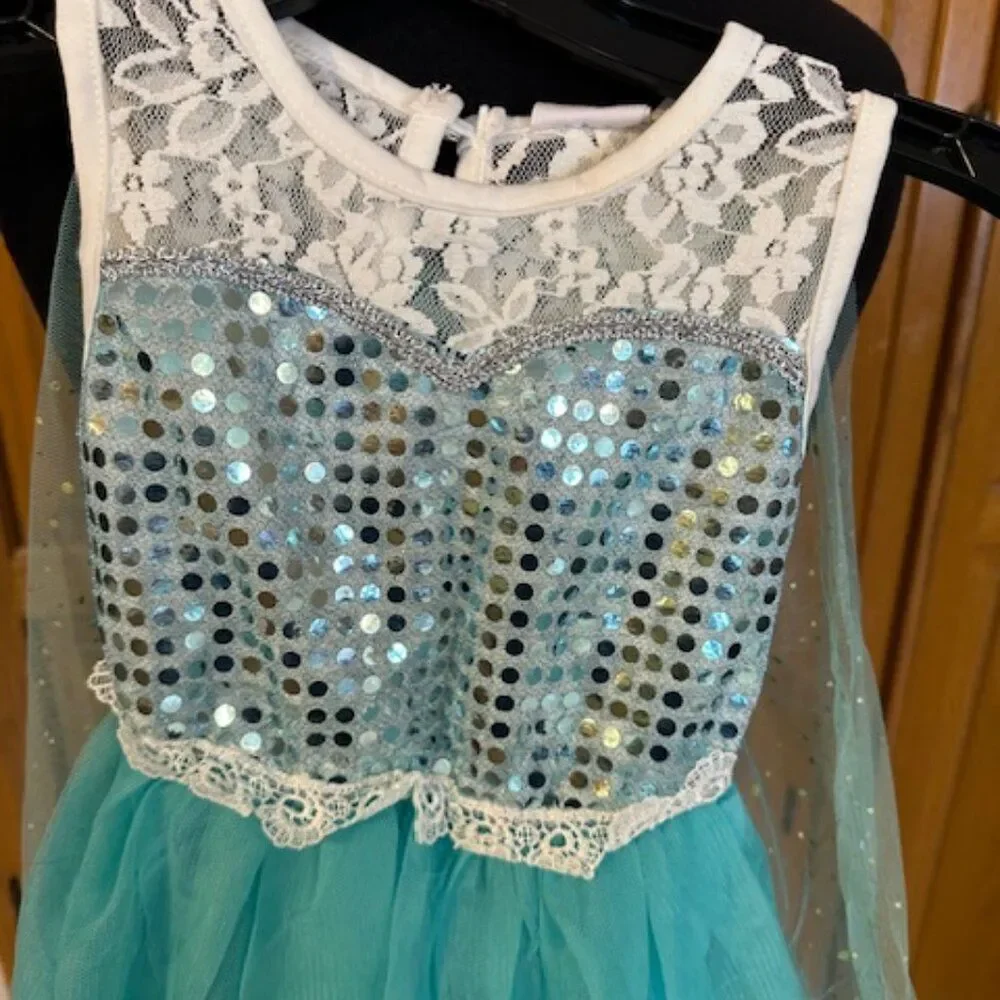 Elsa Frozen Inspired Dress  7368  Size 2 (100) NWT Boutique